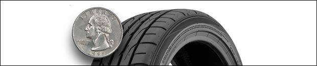 Tire and US Quarter